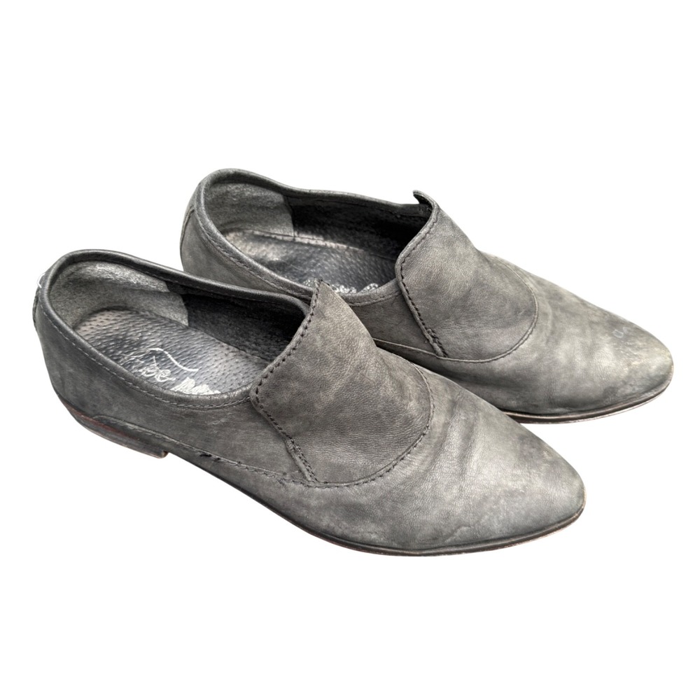 Free People Loafers Womens‎ 39 Distressed Boho Leather Rustic Indie Retro Grunge